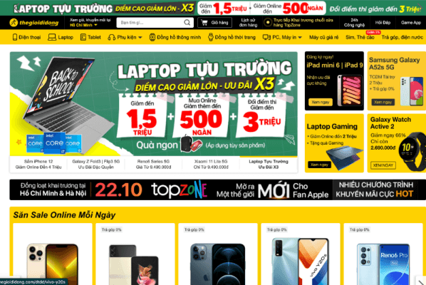 Mẫu Thiết Kế Website Bán Điện Thoại Siêu Hot Hiện Nay - ANTU Services