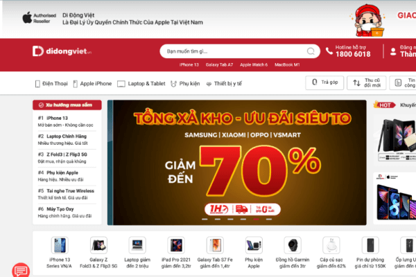 Mẫu Thiết Kế Website Bán Điện Thoại Siêu Hot Hiện Nay - ANTU Services